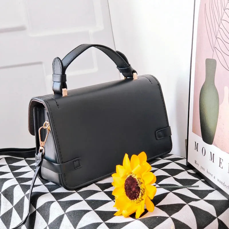 Small square crossbody bag with retro ethnic pattern in multiple colour options