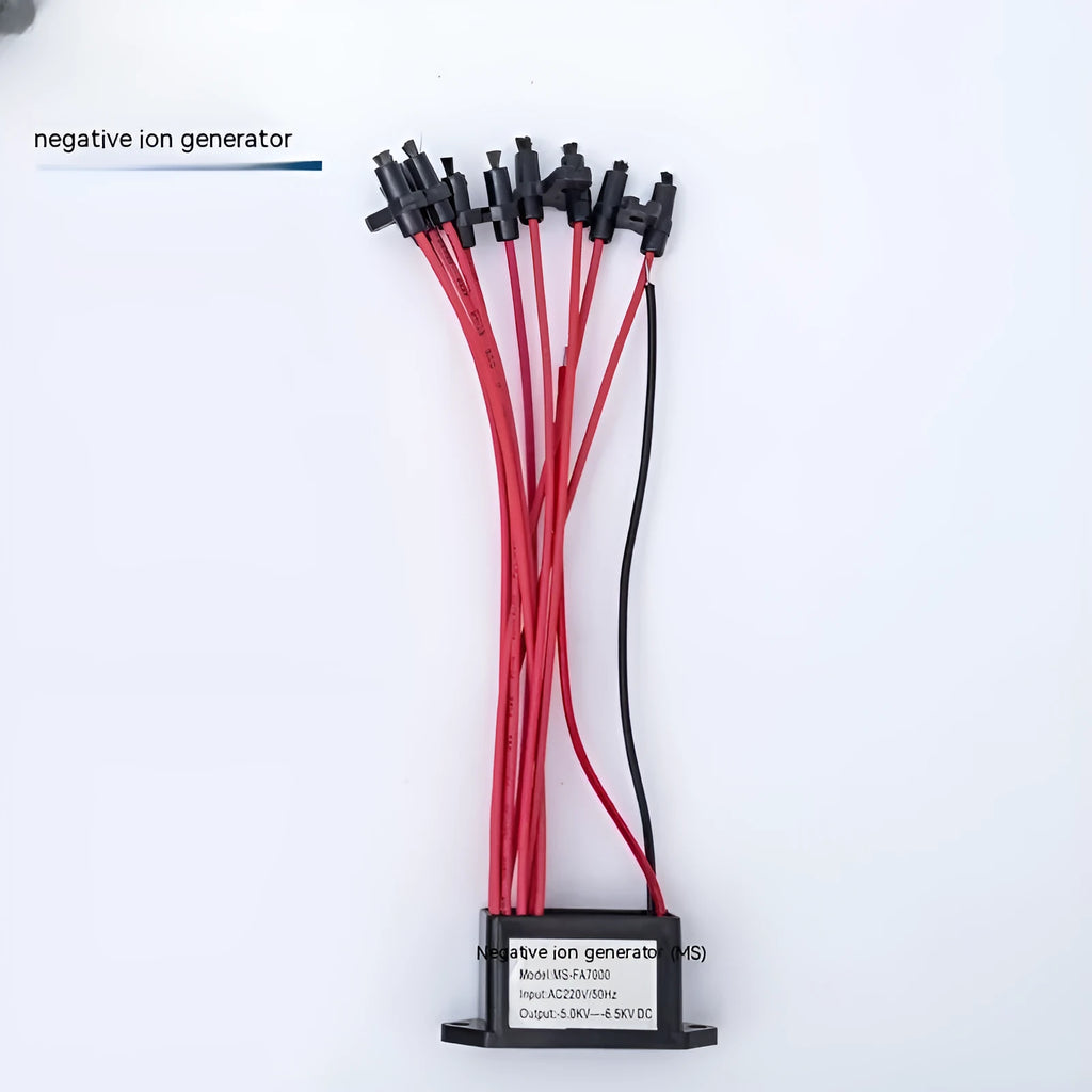 MS FA7000 car air anion generator multi-head black ABS resin 45x25x30mm 1W 220V