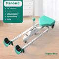 Horse leg opener stretching machine with steel frame and foam padding in blue colour