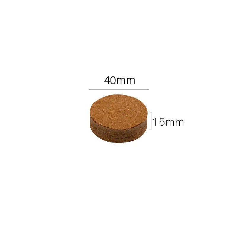 Nutrient soil blocks for vegetable planting showing different particle size specifications from 30mm to 100mm