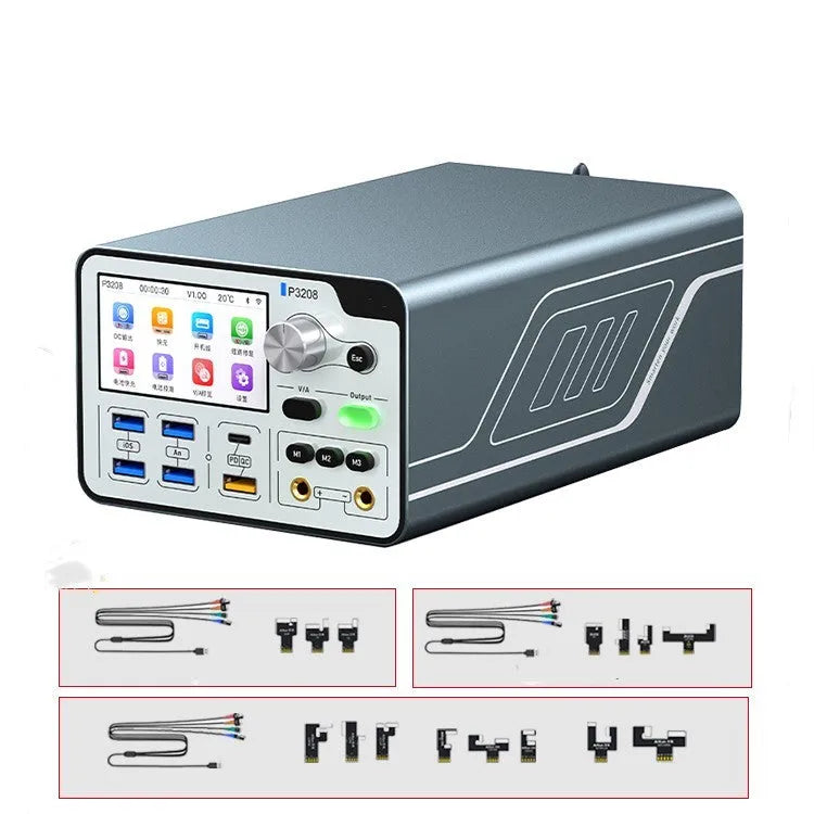 320W intelligent regulated power supply unit with IPS display and connection ports.