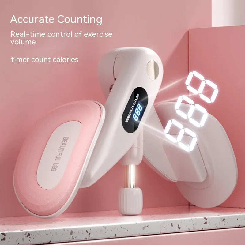 Pelvic floor muscle trainer device with counting function in gray colour