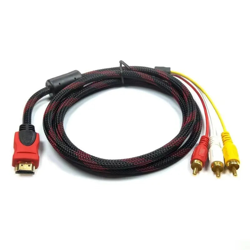 HDMI to AV15 M conversion cable with 1.5m length and alloy connectors