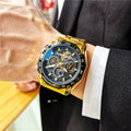 Men's automatic mechanical watch with 12mm thickness in various colour combinations
