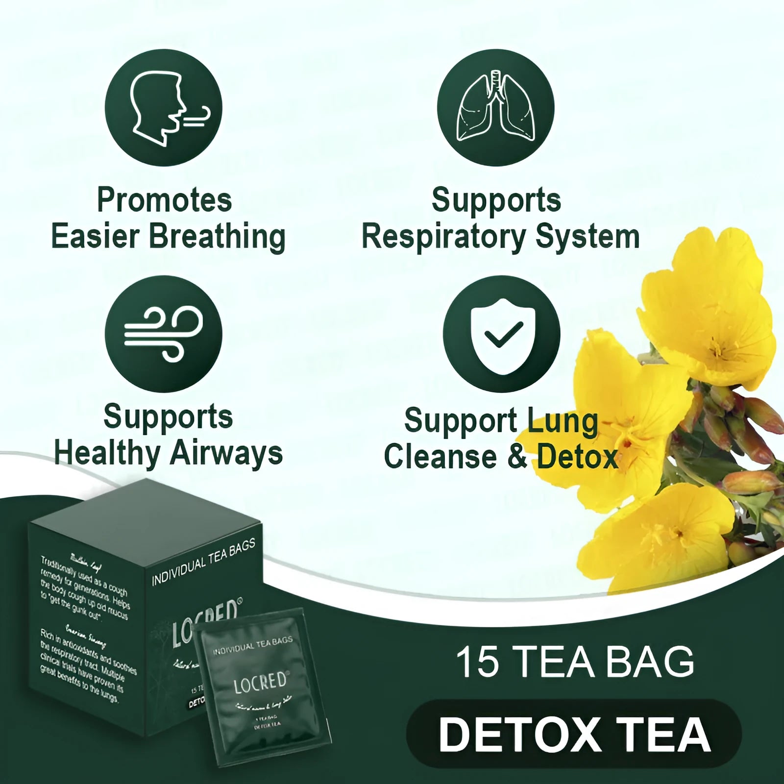 Box of Home Sugar Free Hairy Flower Tea Bags 15 packs 100g