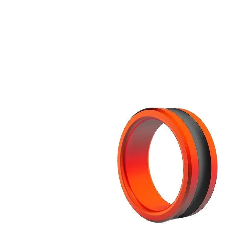 Fishing hand guard tool with alloy pull loop in orange or silver colour options