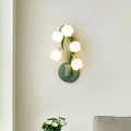 Green tricolour French pastoral wall lamp with Nordic minimalist design and PC plastic shade
