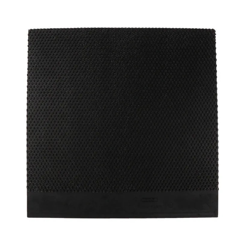 Table tennis rubber sheet with small particle texture in black and red colour options