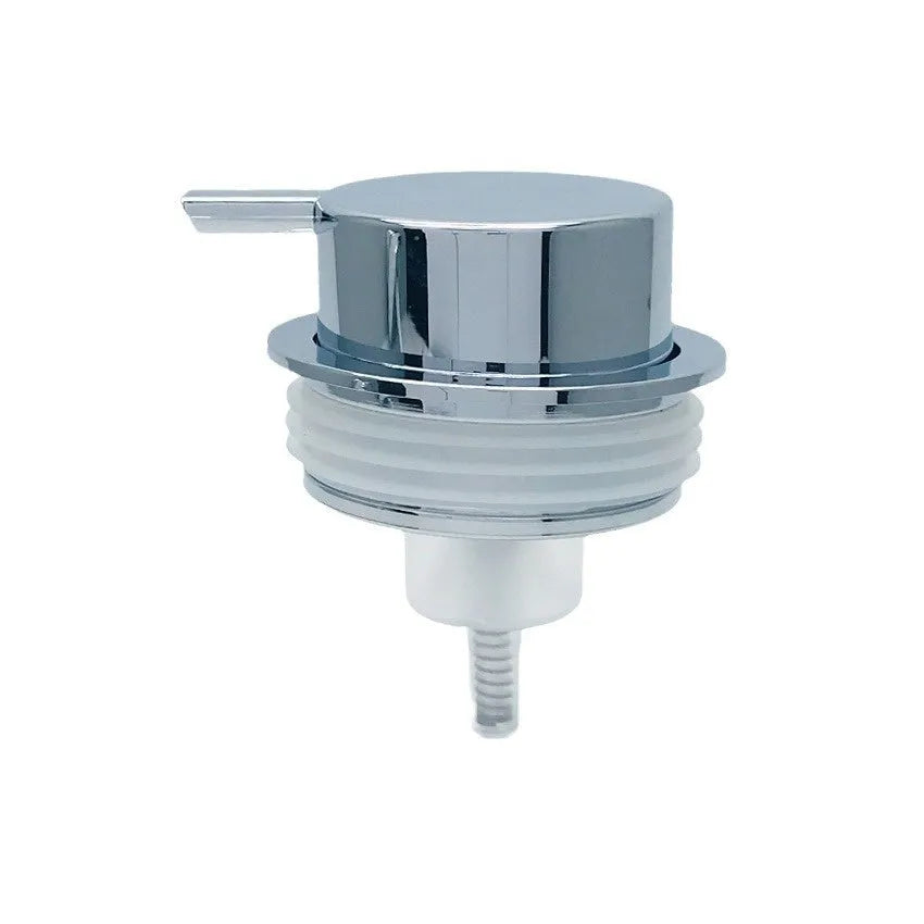 ABS plastic foam pump for facial cleanser in various metallic and matte colours.