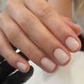 Plastic false nail art set in solid colour MY119, cute style for ladies.