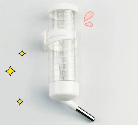 Ball kettle leak-proof plastic water feeder for small pets in green, showing the drinking valve.