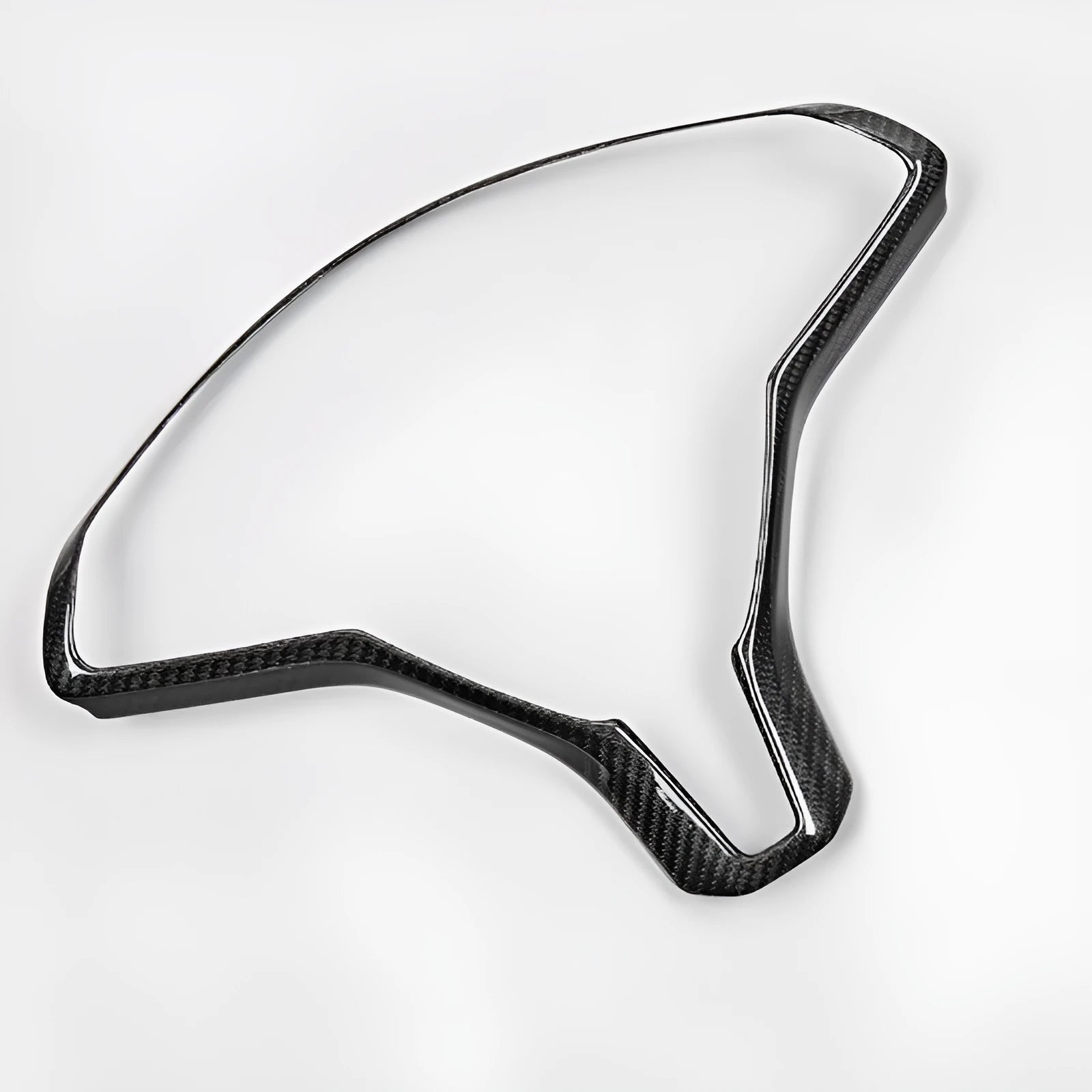 Tesla Model S steering wheel decorative frame in carbon fibre colour ABS plastic trim
