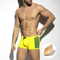 Men's polka dot print swimming boxers in quick-dry nylon with polyester lining