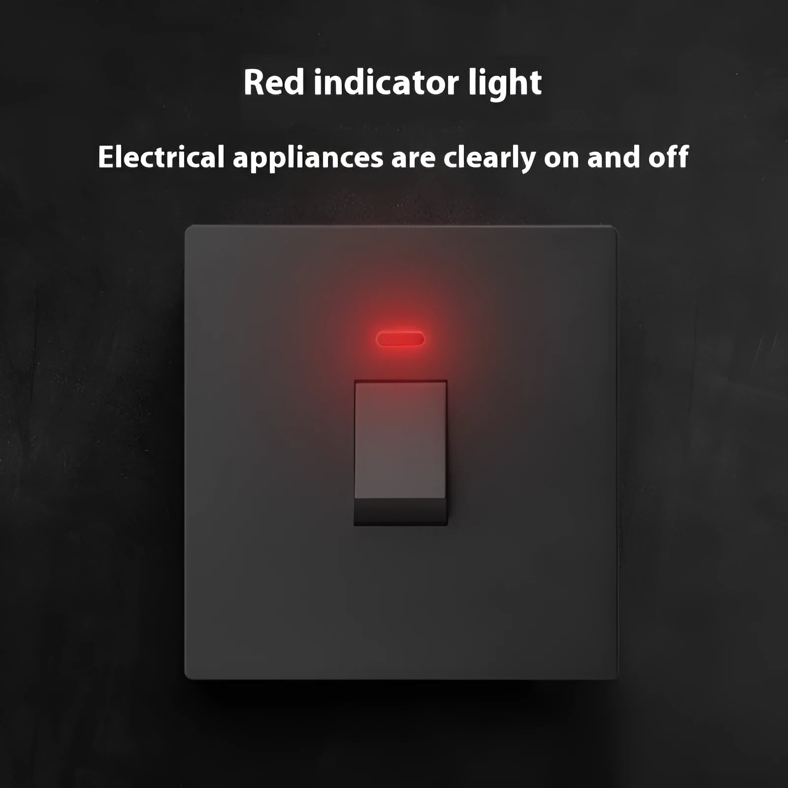 Gold curved rack panel switch with LED indicator light for high-current applications.