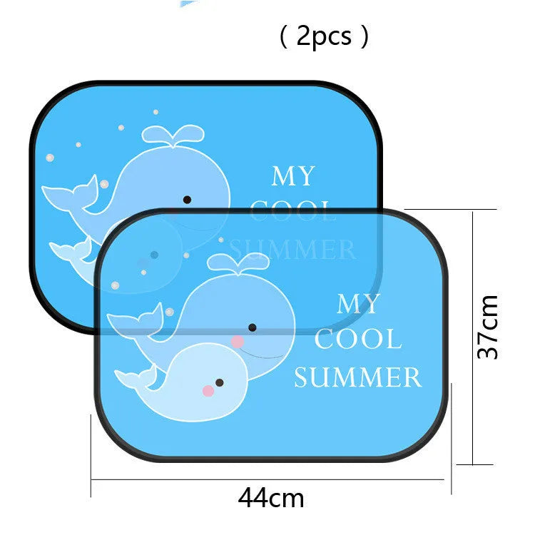 Electrostatic car side window sunshade made from nylon mesh material