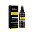 Car polishing spray bottle with automotive paint maintenance formula containing silicone oils and resins