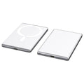 Ultra-thin magnetic power bank in black silver grey violet with 10000mAh or 5000mAh capacity for iPhone charging