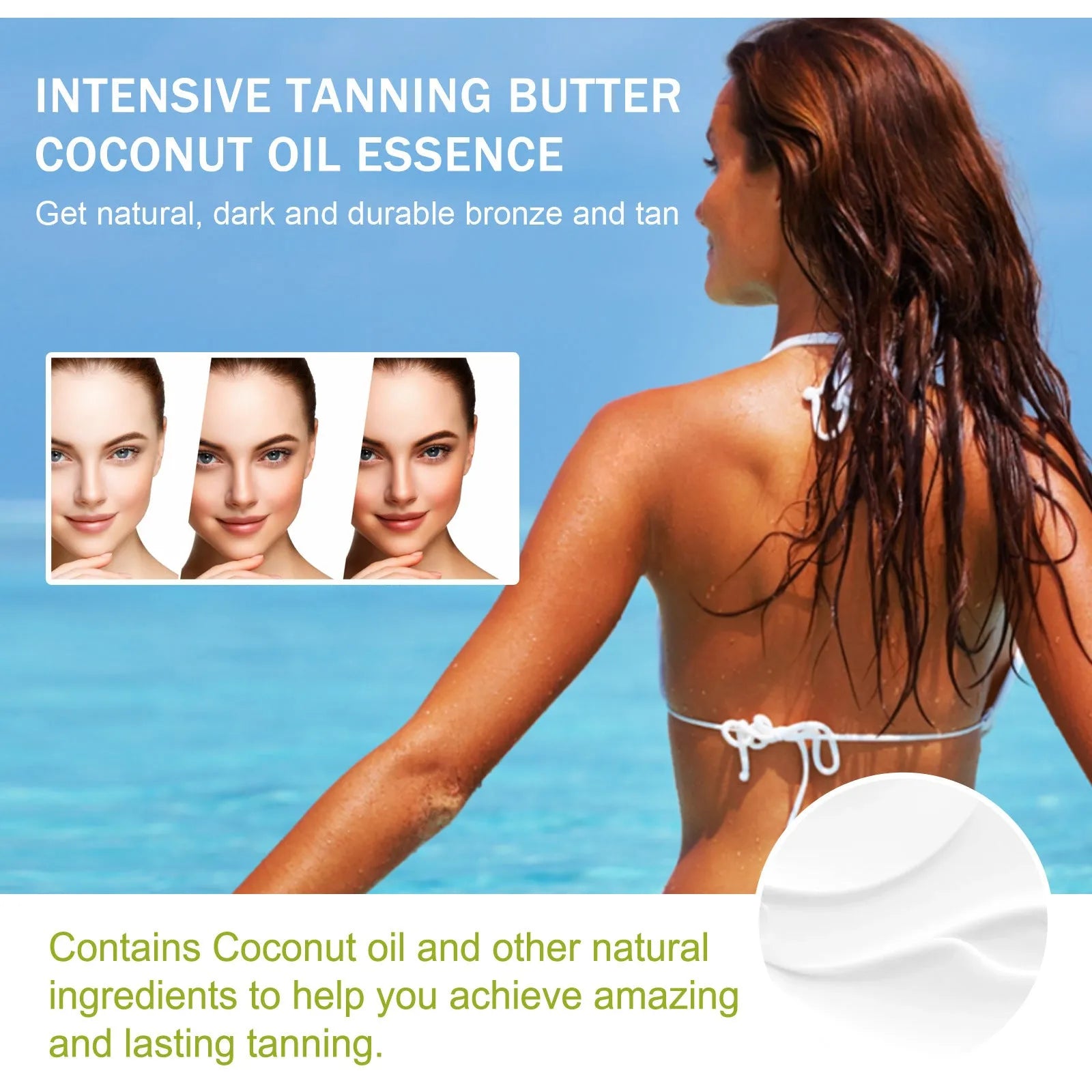 Coconut Help Black Frost Even Help Outdoor blackening cream tube, 100g net content.