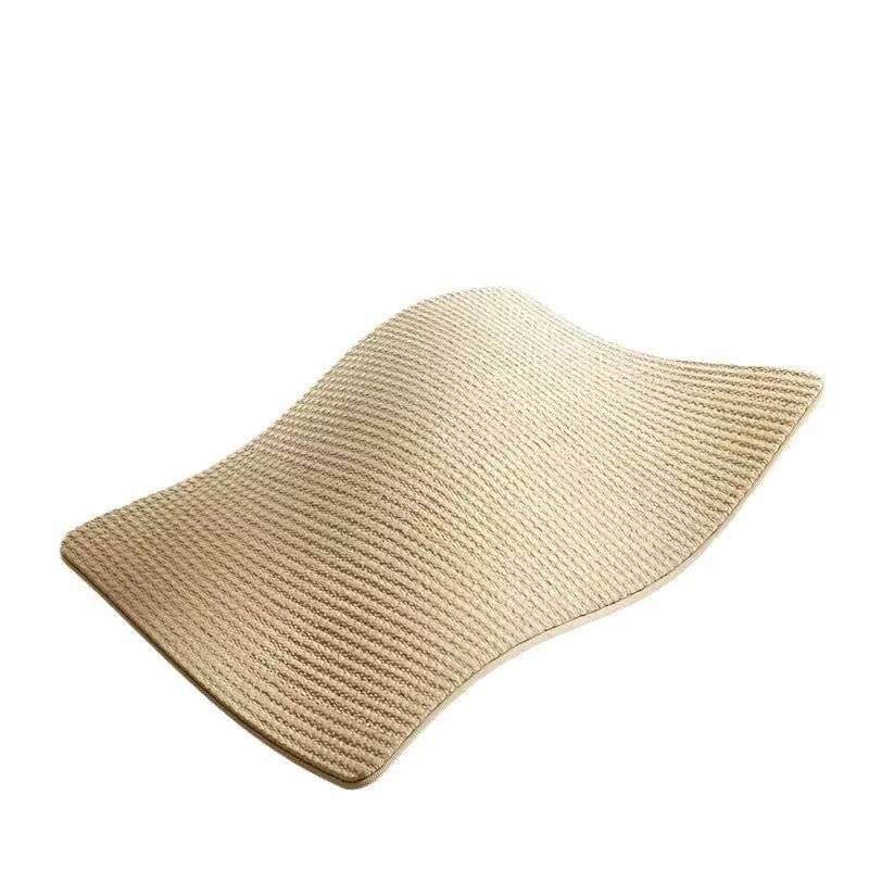 Sisal cat scratch board with natural blanket surface in small and large size options