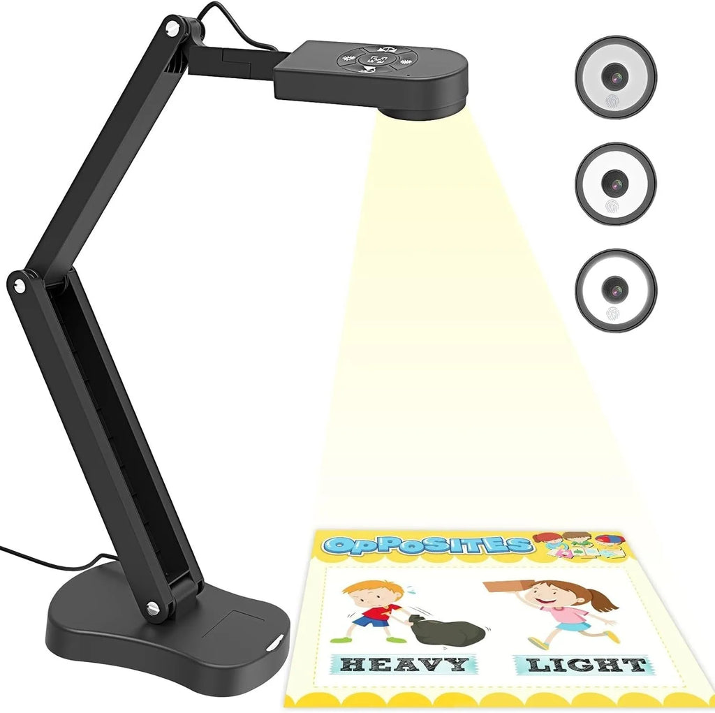 Computer streaming camera with USB cable and microphone for video conferencing