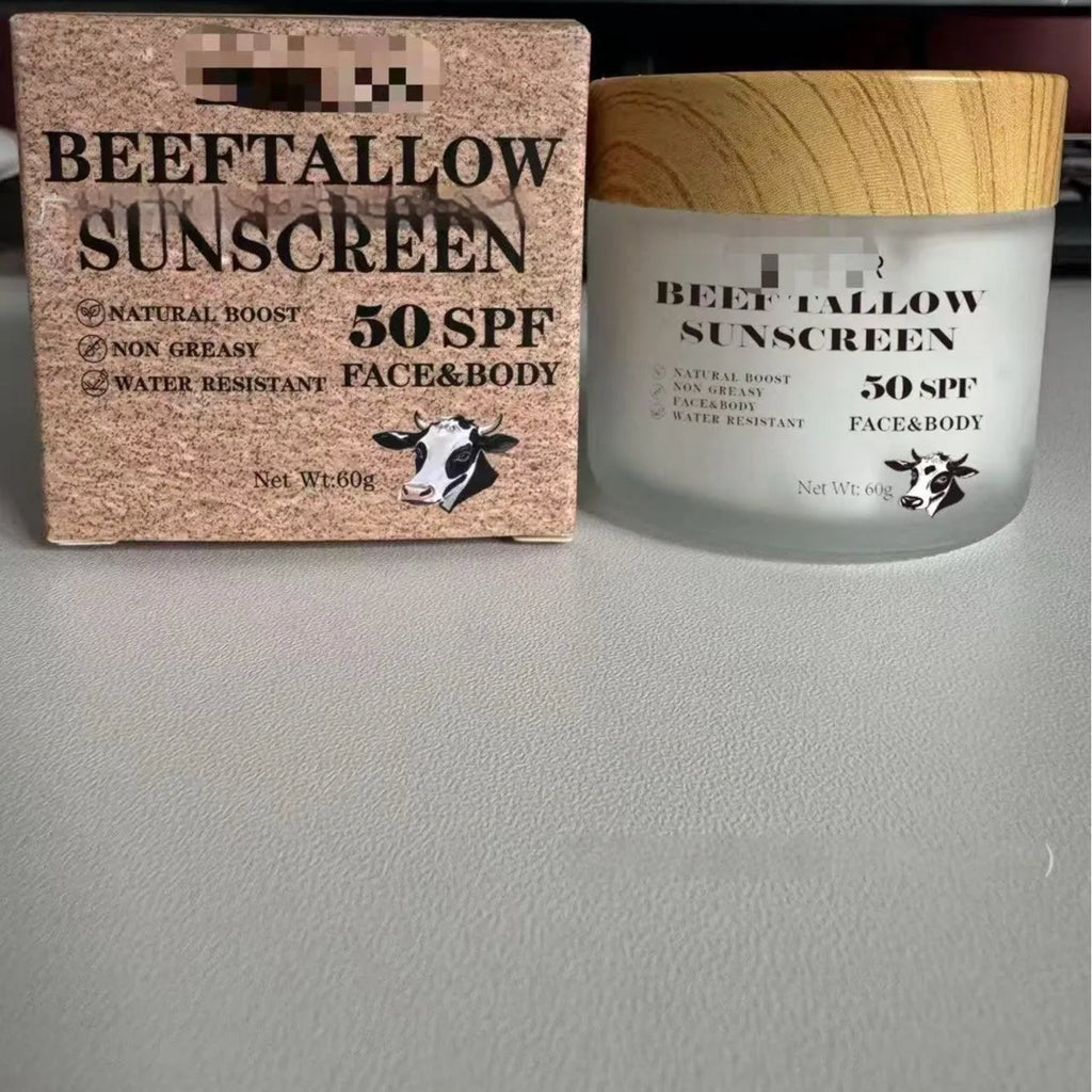 Beef tallow protective cream tube with 60g net content for waterproof skin protection