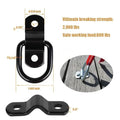 Galvanised black carbon steel floor hook with pull ring for truck cargo tie-down