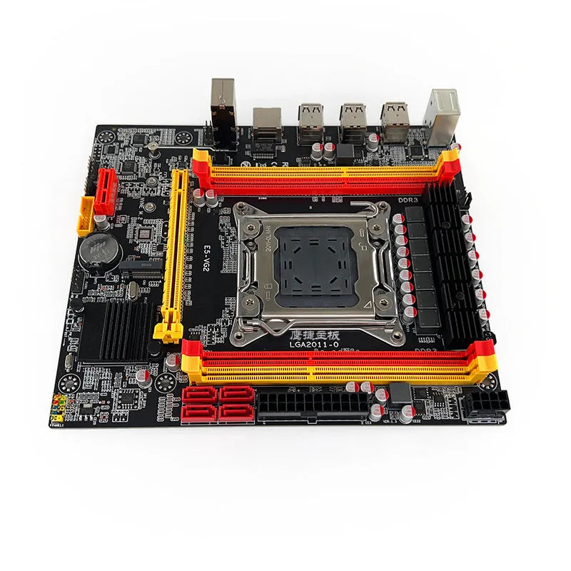 X79-VG2 desktop computer motherboard with LGA 2011 CPU socket and PCIe slot.