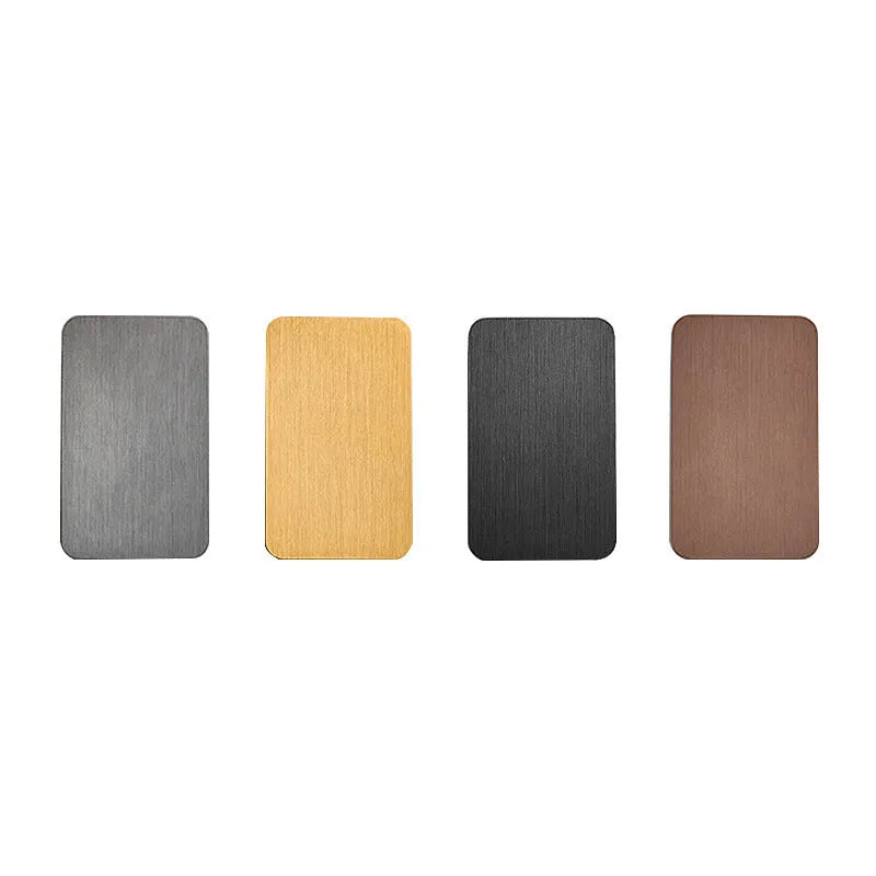 Modern Nordic minimalist LED wall lamp in black finish showing three light colour options