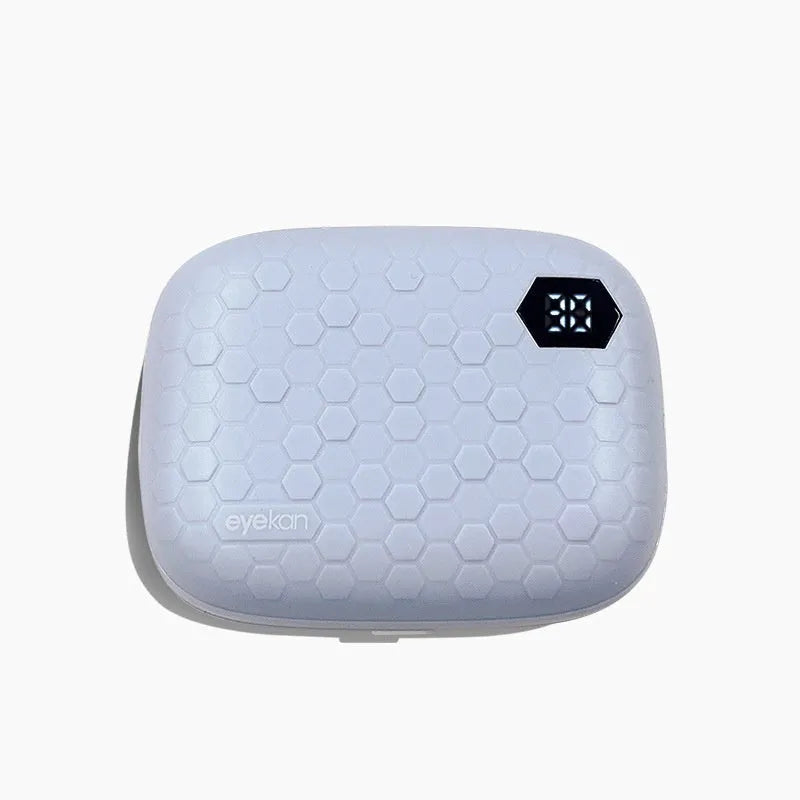 Automatic ultrasonic contact lens cleaner machine in plastic housing measuring 85x65x30mm