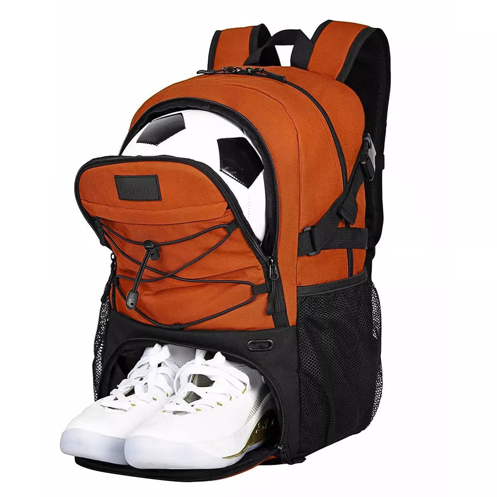 Basketball fitness training backpack Oxford cloth sports bag with 25-35L capacity in multiple colours