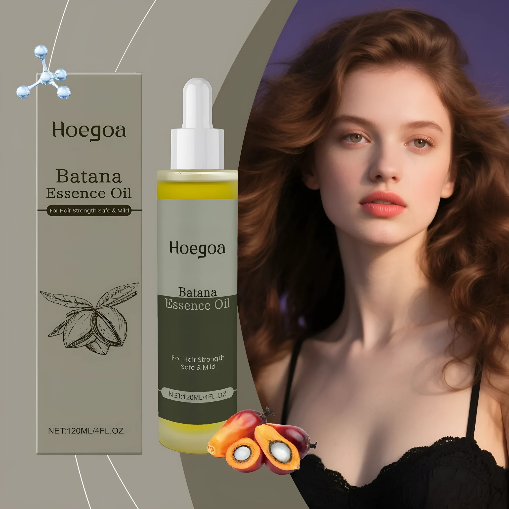 Platthana Secret Hair Essential Oil 120ml bottle with water-based formula containing ginger and rosemary oils