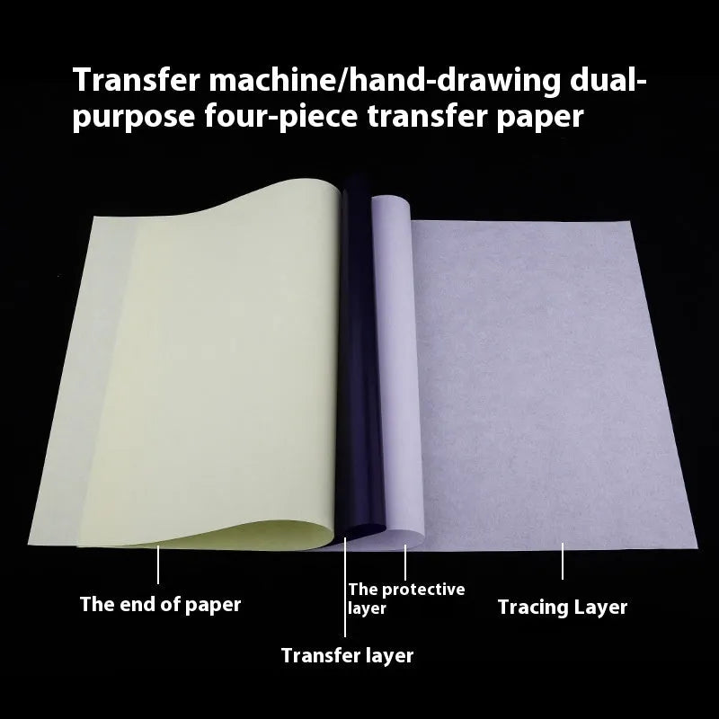 A4 tattoo transfer paper packs for creating stencils with transfer gel