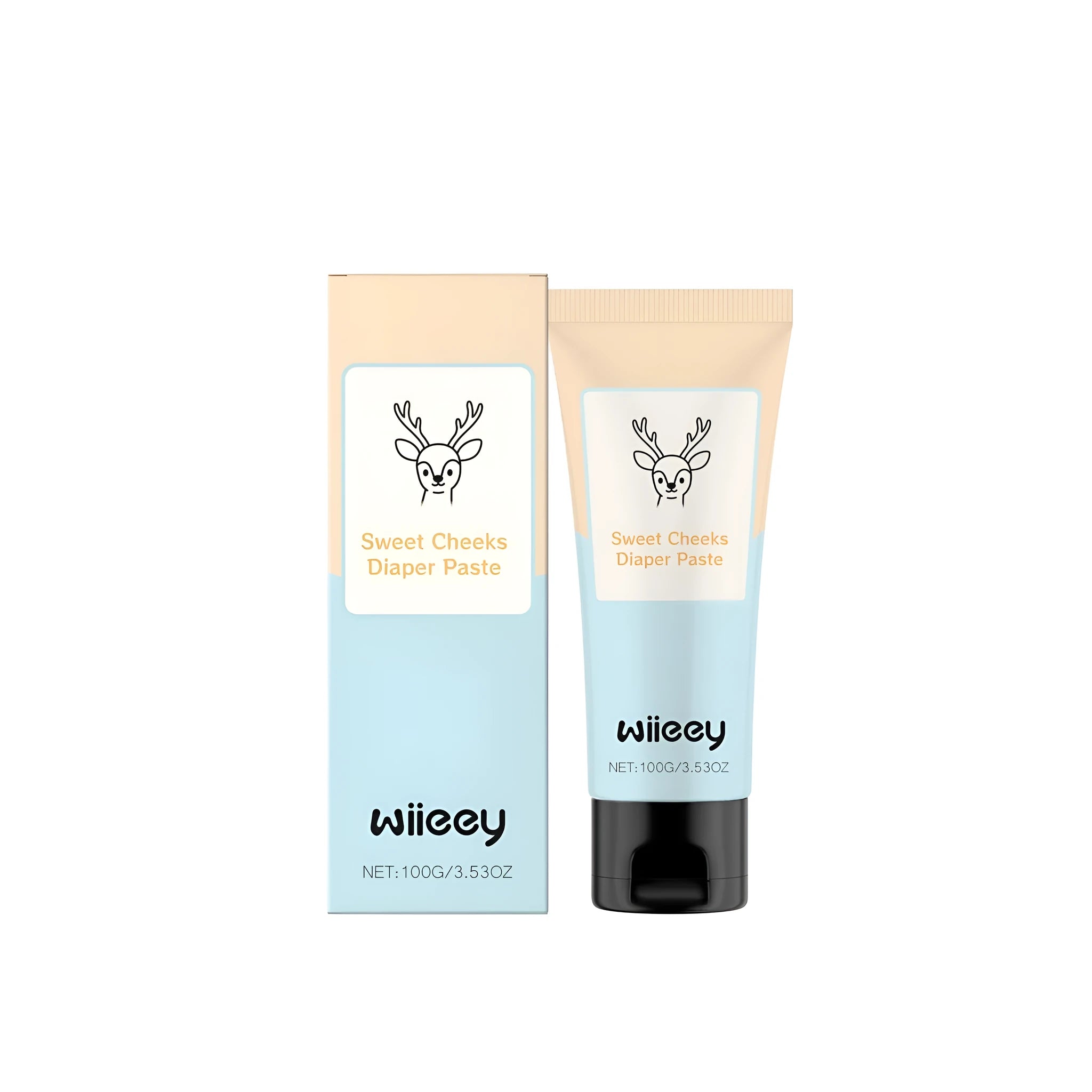 Sweet Cheeks 100g Diaper Paste tube for baby nappy rash, showing product label.