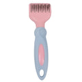 Stainless steel pet grooming comb for dogs and cats in pink or purple colour