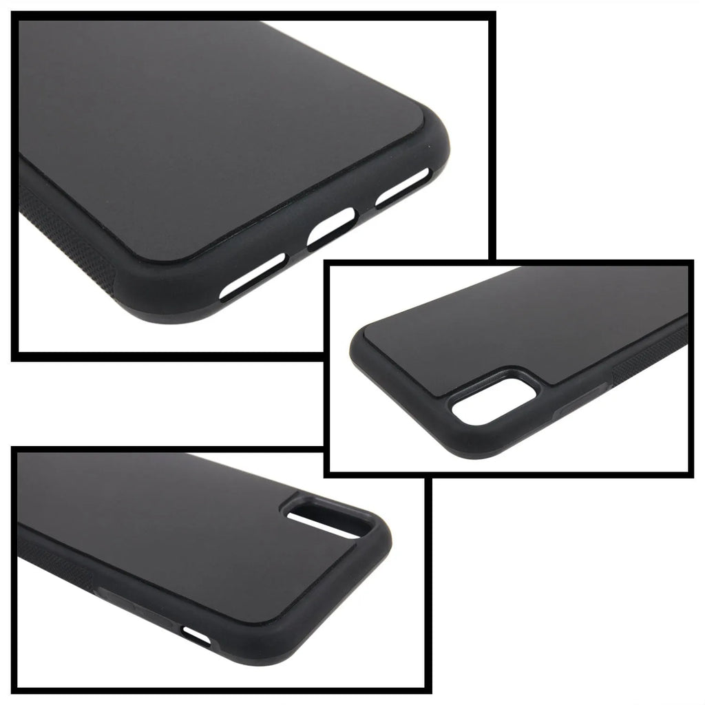 Anti-gravity nano material phone case in black with mirror finish for iPhone 14 Pro