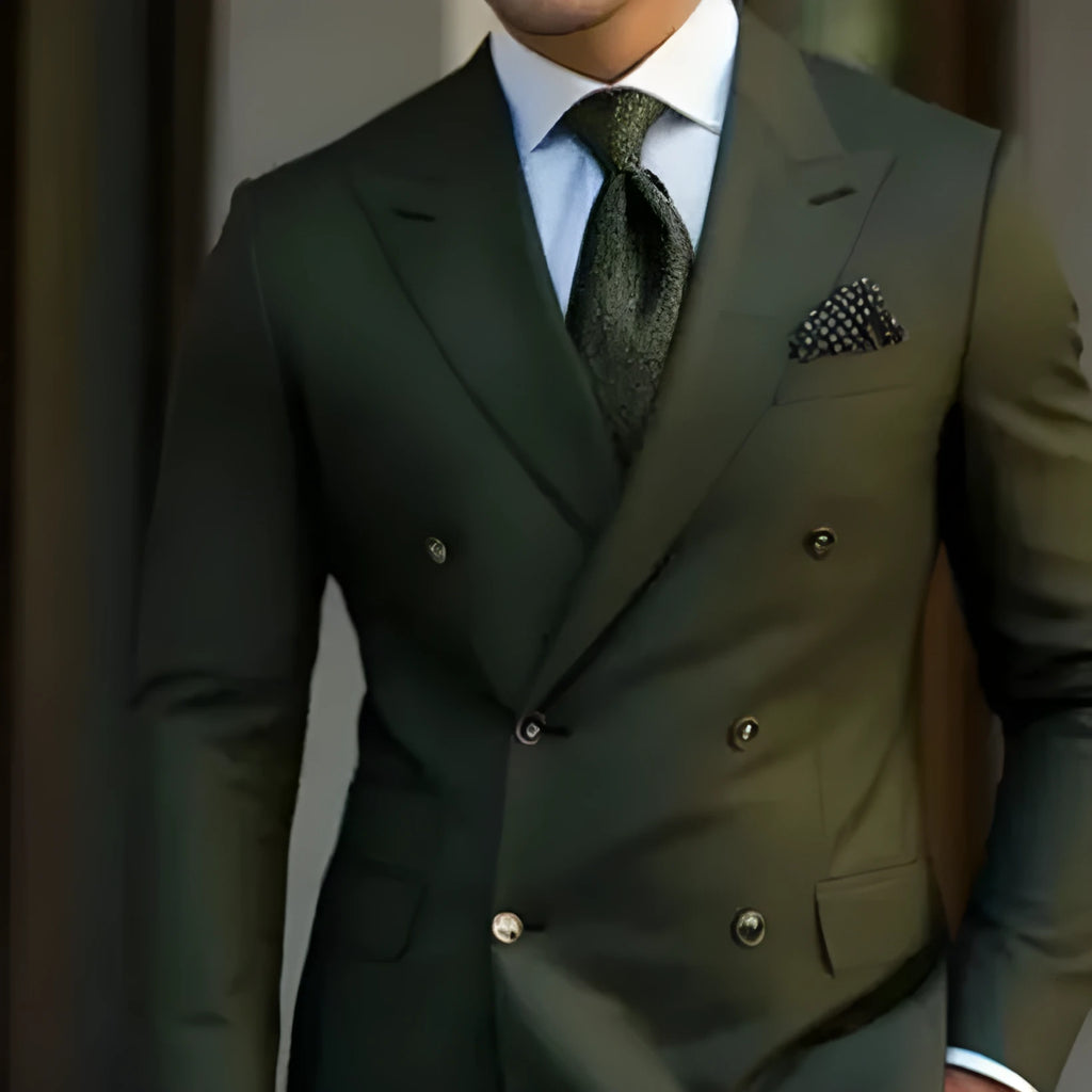 Men's regular-cut two-piece suit in light business style, cotton blend fabric, available in multiple colours