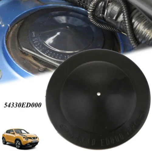 Nissan shock-absorbing trim cover top rubber decompression dust-proof cover 54330-ED000 black plastic for Versa Tiida Latio C11 2007-2011 14 grams 1pc 2pcs option