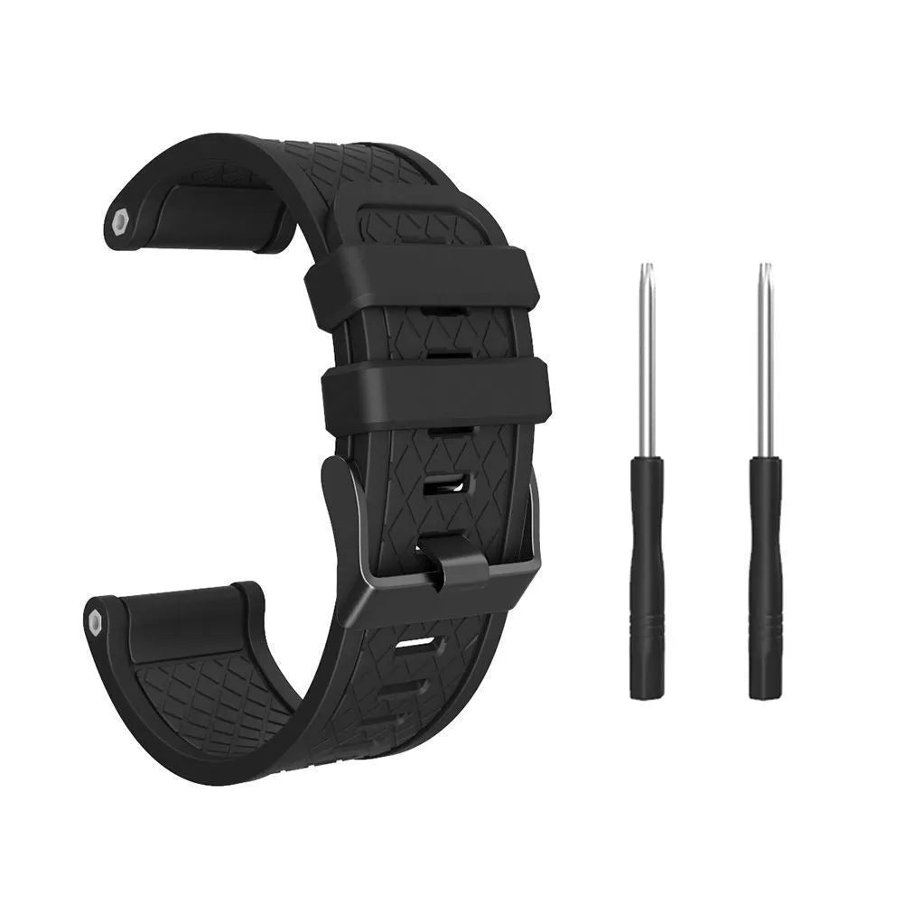 Jiaming 26mm silicone watch strap in multiple colours with stainless steel watch-buttom connector