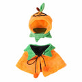 Halloween pumpkin pattern double-sided dog cloak cat costume in plush material