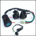 Waterproof electric car door lock with ignition key in plastic housing