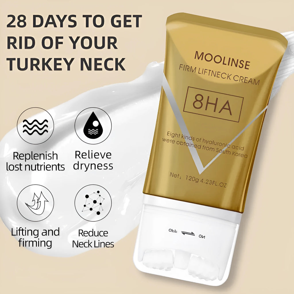 120ml neck firming massage cream in container for lifting treatment