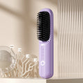 Anion wireless straight comb in beige, pink, purple, and black colour options