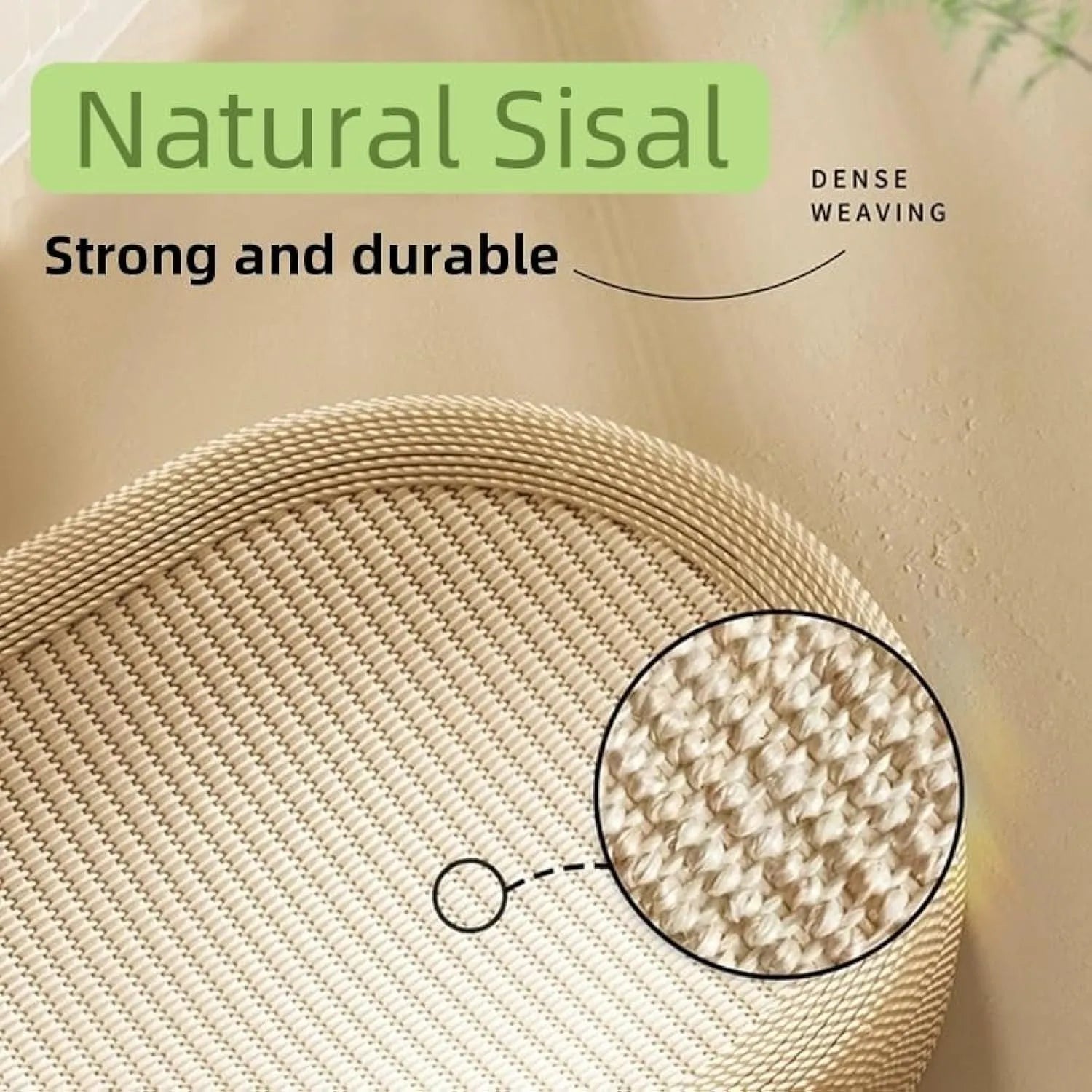 Extra large sisal cat scratching board with integrated lounge platform for XL cats