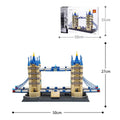 Wange architectural building blocks set with 800+ pieces for global landmark models