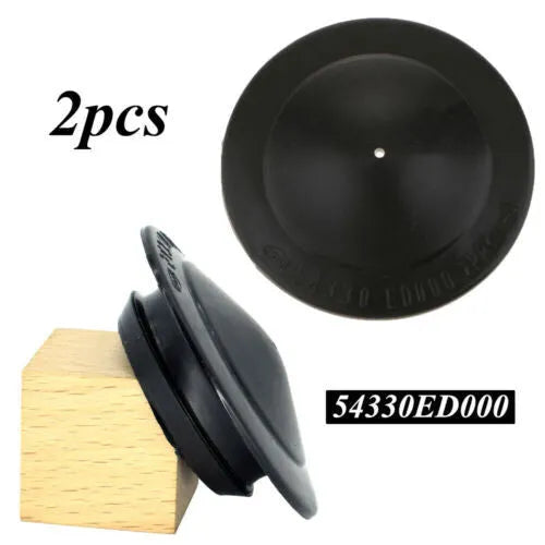 Nissan shock-absorbing trim cover top rubber decompression dust-proof cover 54330-ED000 black plastic for Versa Tiida Latio C11 2007-2011 14 grams 1pc 2pcs option