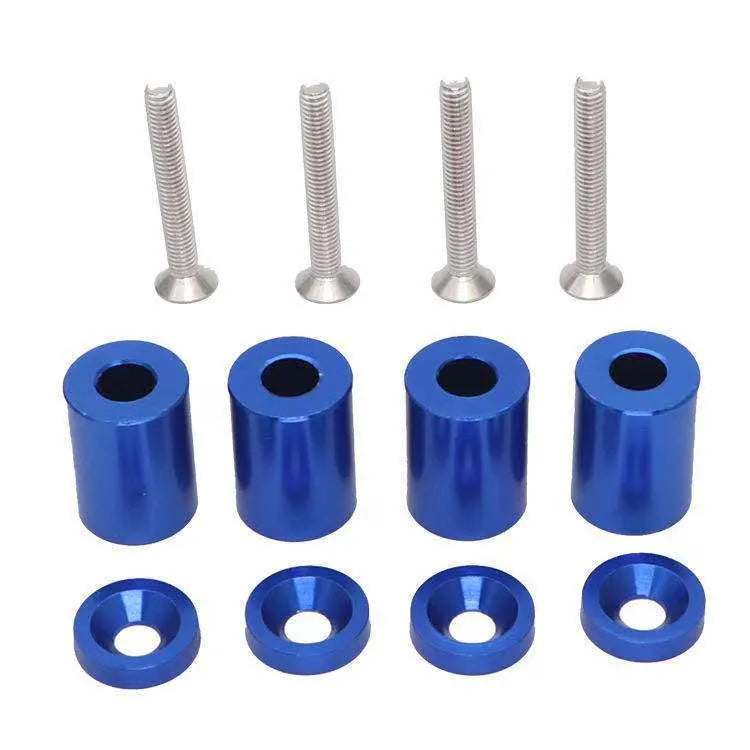 Aluminium machine cover pad height sheet set for car modification with mounting hardware