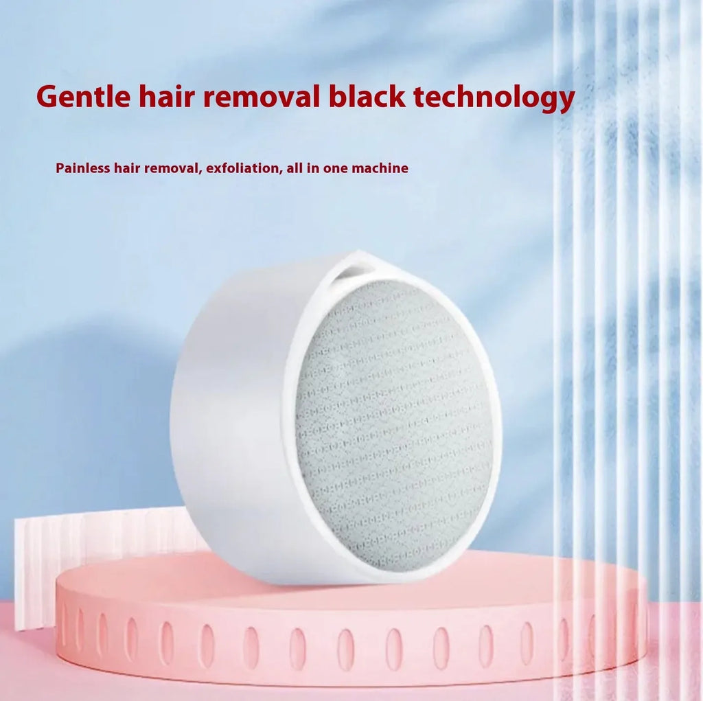 Nano glass epilator and foot grinder, a white plastic 2-in-1 personal grooming device.