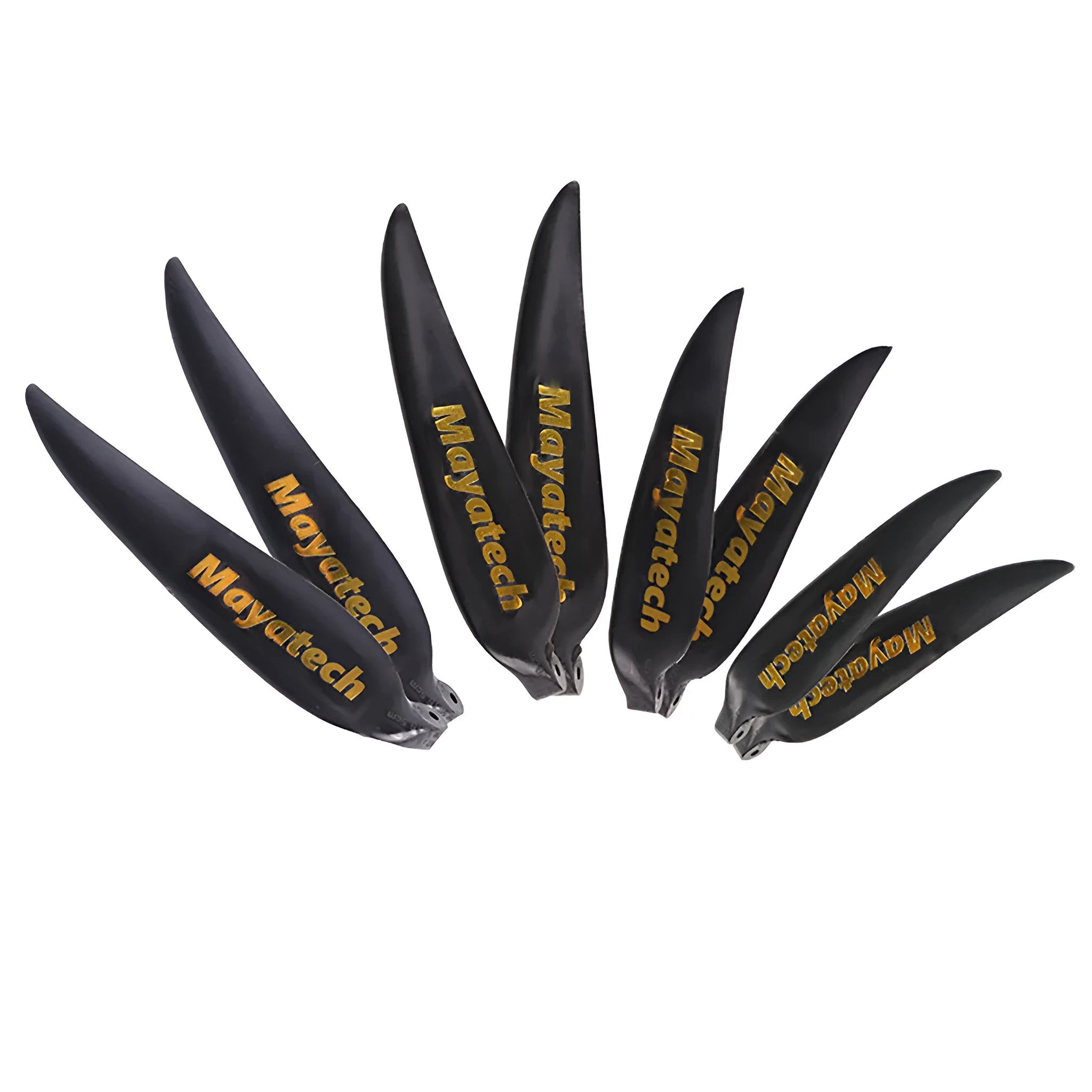 Black nylon glider noise reduction paddle with folding fittings, dimensions 12 by 6.5 centimetres.