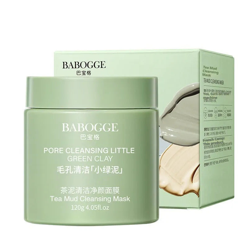 Tea Mud Cleansing Facial Mask clay mask pot with 120g net content for deep cleansing