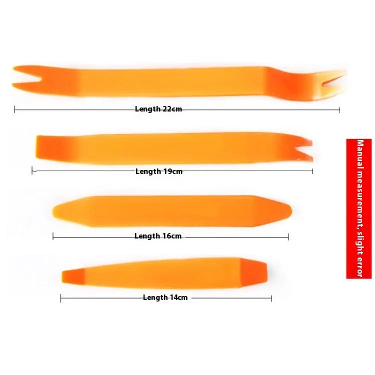 Four piece car interior rocker screwdriver set made from 45 manganese steel for trim removal